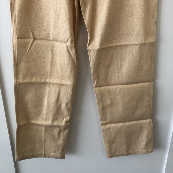 St. John Sport Gold Yellow Straight Leg Pants 6 - Picture 11 of 11